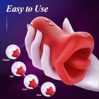 360° Triple-Action Rose Vibrator