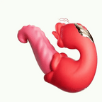 Rose Tongue Clit Licking Dual Vibrator Dildo