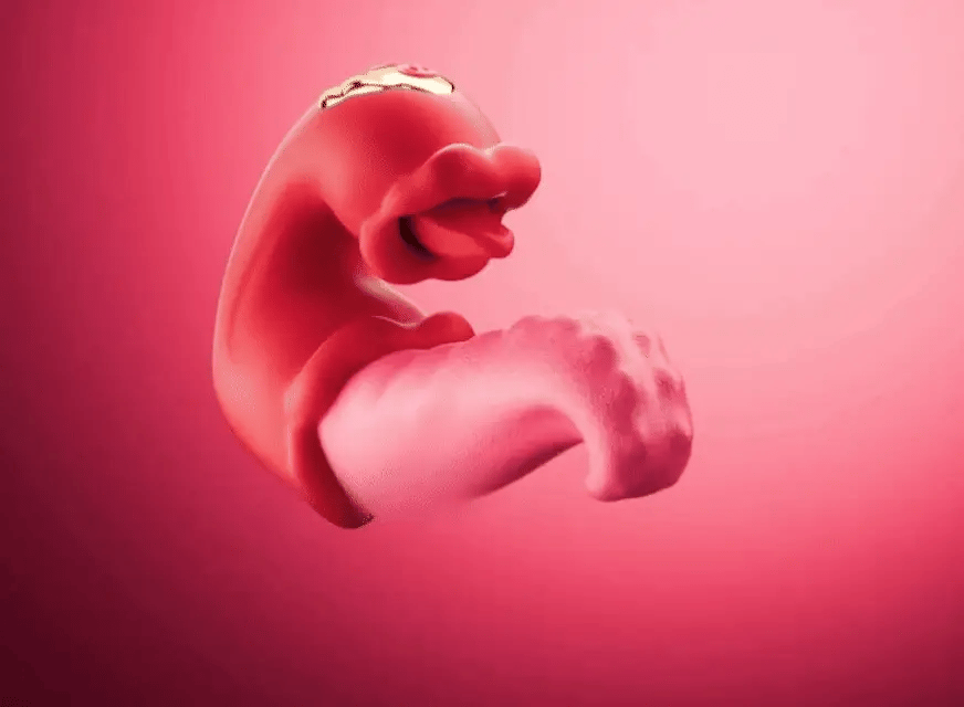 Rose Tongue Clit Licking Dual Vibrator Dildo