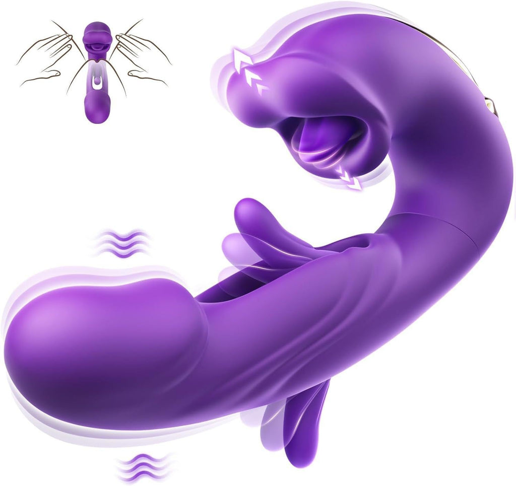 Flapping Clit Vibrator - Kissing Mouth & Vibration